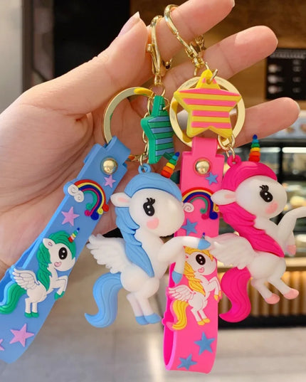 Enamel Unicorn Key Keychain
