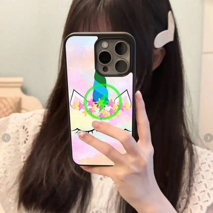 Star Crown Unicorn Face Phone Case