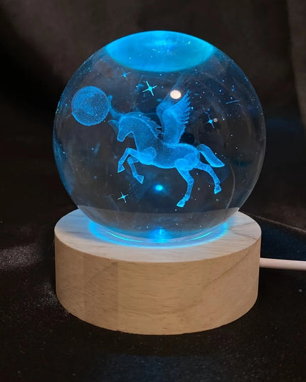 Unicorn Crystal Ball Night Light