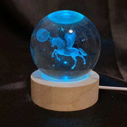 Unicorn Crystal Ball Night Light