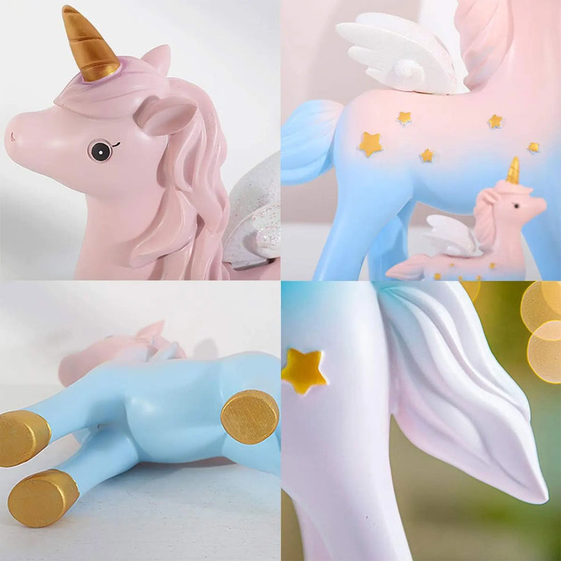 Pastel Unicorn Cake Topper Set 17pcs
