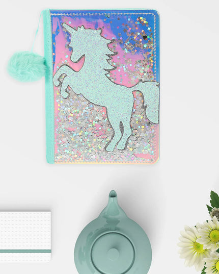 Sparkly Unicorn Glitter Notebook