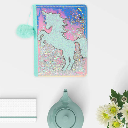 Sparkly Unicorn Glitter Notebook