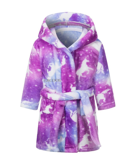 Galaxy Silhouette Kids Bathrobe