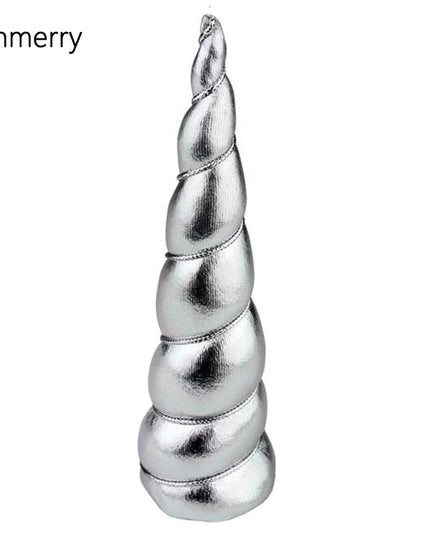 10 Silver Metallic Unicorn Horns
