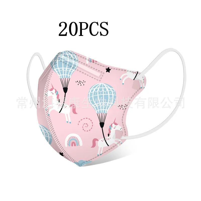 Kawaii Unicorn Face Mask 20 Pack