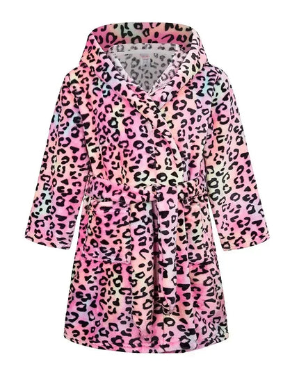 Pastel Cartoon Unicorn Print Robe