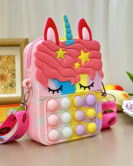 Rainbow Unicorn Pop Purse
