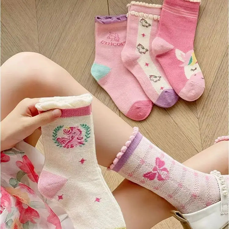 5-Pack Unicorn Socks for Kids