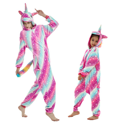 Magenta Stripe Unicorn Onesie