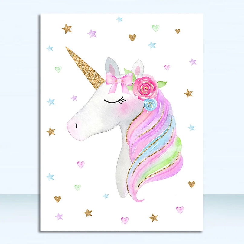 Unicorn Canvas Wall Art for Bedroom
