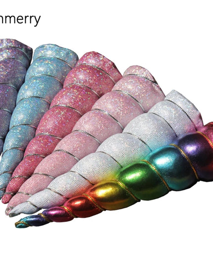 10 Blue Iridescent Unicorn Horns
