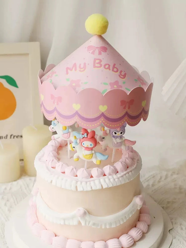 Kawaii Chibi Unicorn Cake Topper