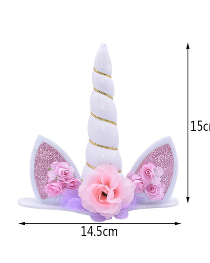 Fuchsia Purple Unicorn Cake Topper