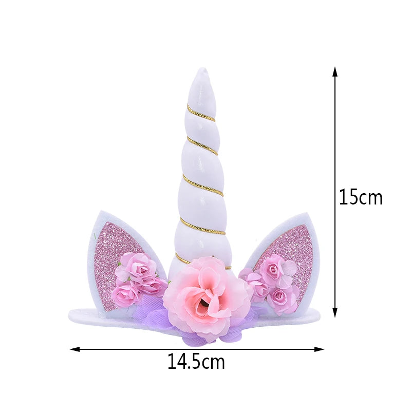 Fuchsia Purple Unicorn Cake Topper