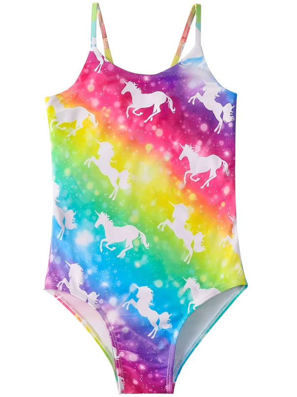Tie Dye Toddler Unicorn Swimsuit