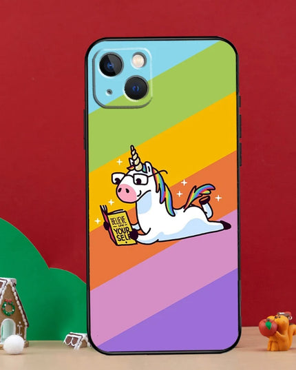 Book Lover Rainbow Unicorn Case