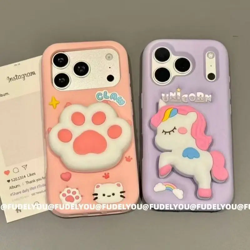 Lavender 3D Unicorn Case