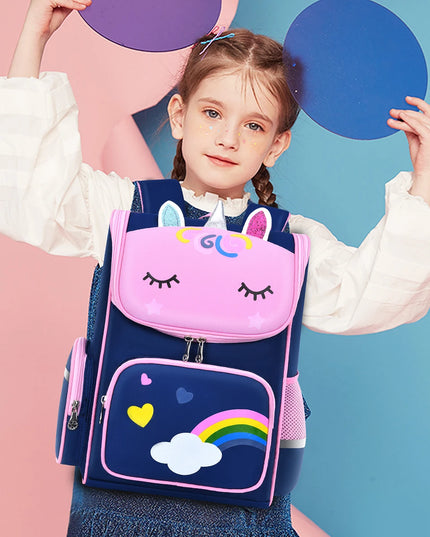 Navy Unicorn Elementary Backpack