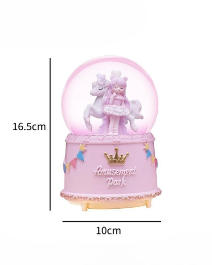 Magical Snow Globe with Unicorn