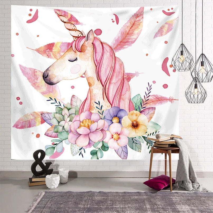 Unicorn Tapestry for Bedroom Walls