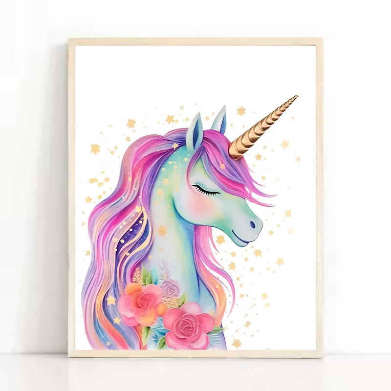 Magical Star Unicorn Wall Art