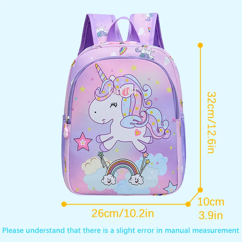 Lavender Embroidered Unicorn Backpack