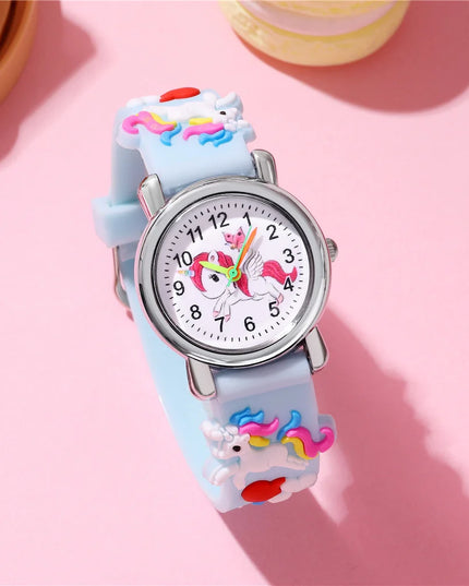 Sky Blue Unicorn 3D Band Watch