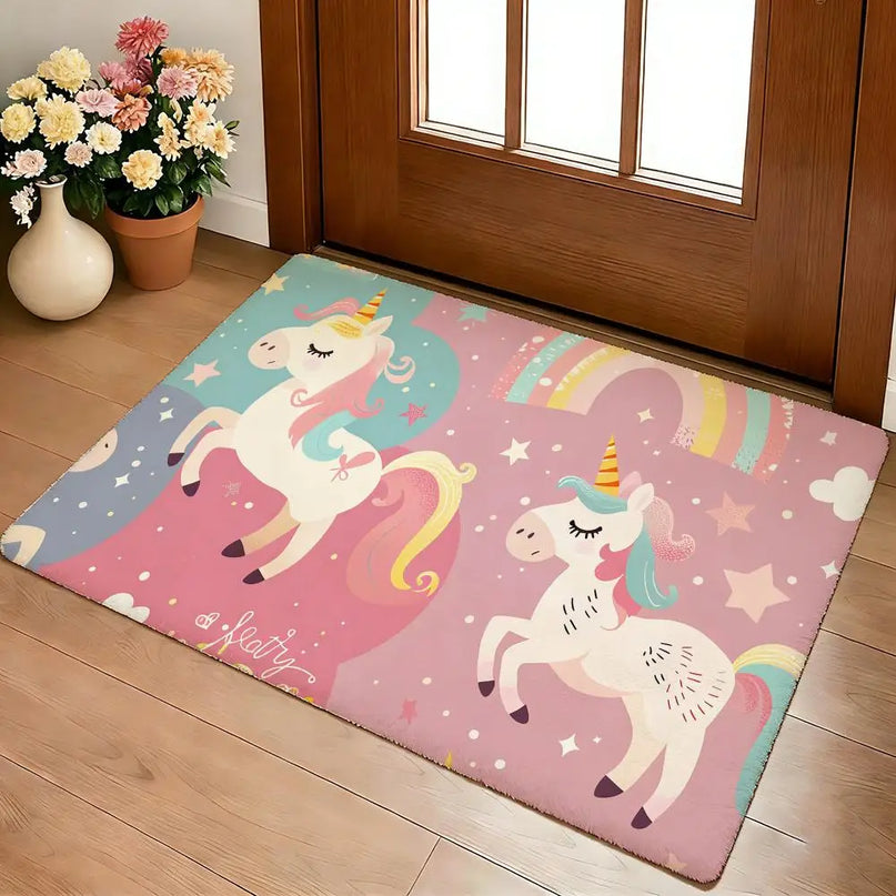 Fairy Unicorn Welcome Rug