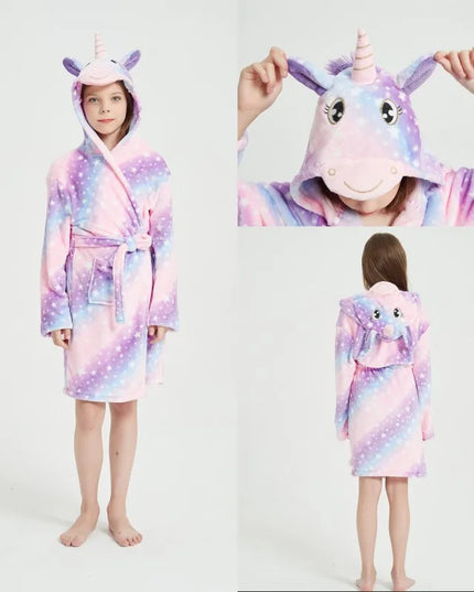 Galaxy Nebula Unicorn Bath Robe