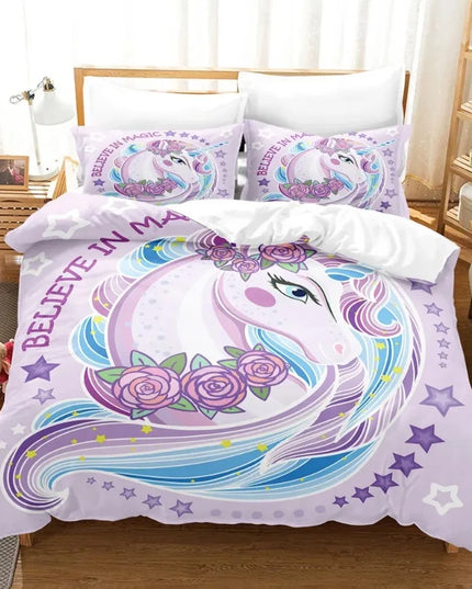 Sparkle Sleeping Unicorn Bedding