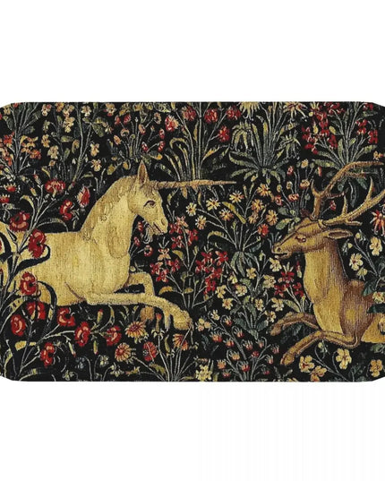 Medieval Unicorn Welcome Rug