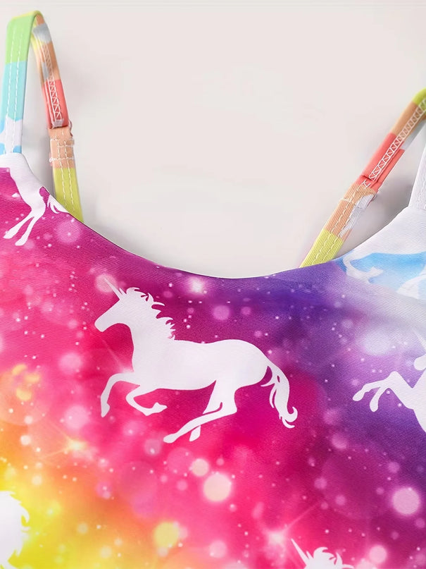 Tie Dye Toddler Unicorn Swimsuit