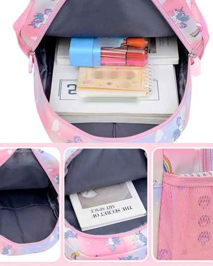 Pink Embroidered Unicorn Backpack