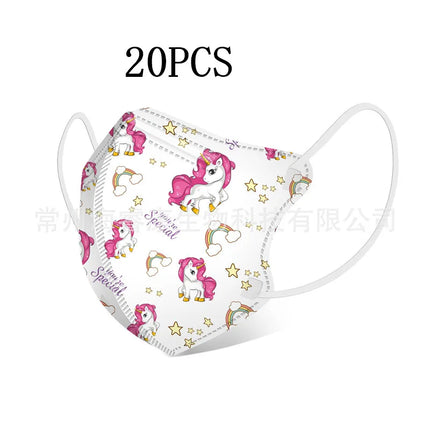 Unicorn Face Mask Girls 20 Pack