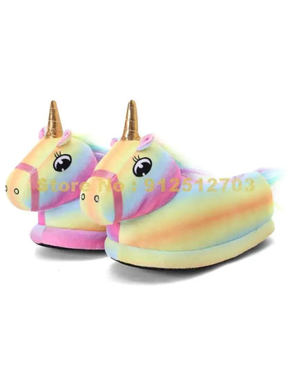 Pastel Unicorn Novelty Slippers