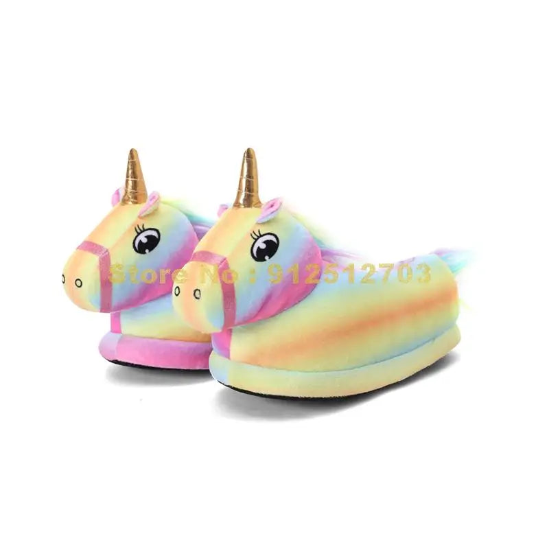 Pastel Unicorn Novelty Slippers