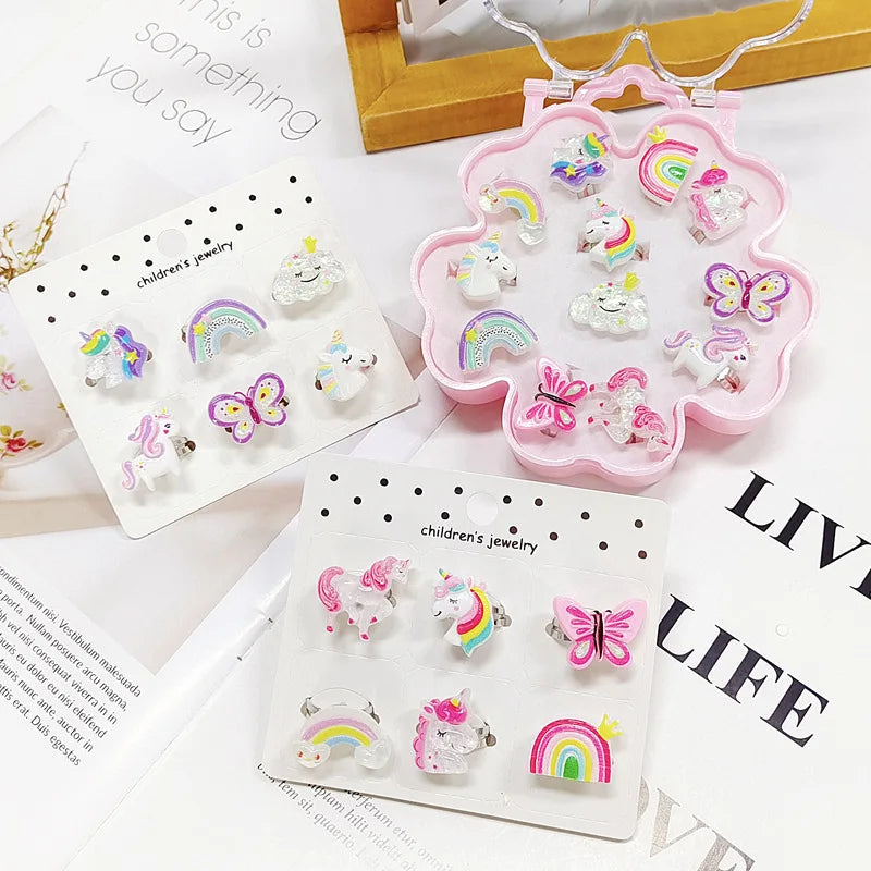 12-Piece Unicorn Ring Box Set