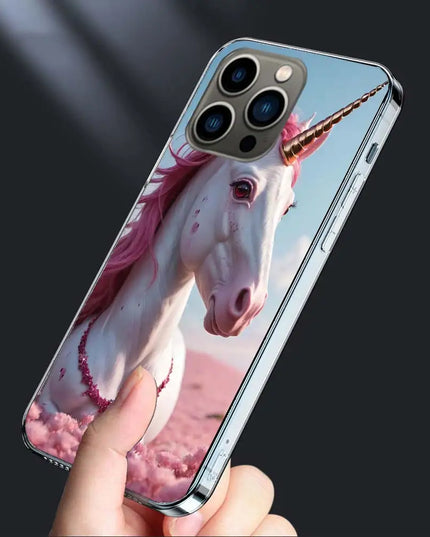 Pink Mane Unicorn Portrait Case