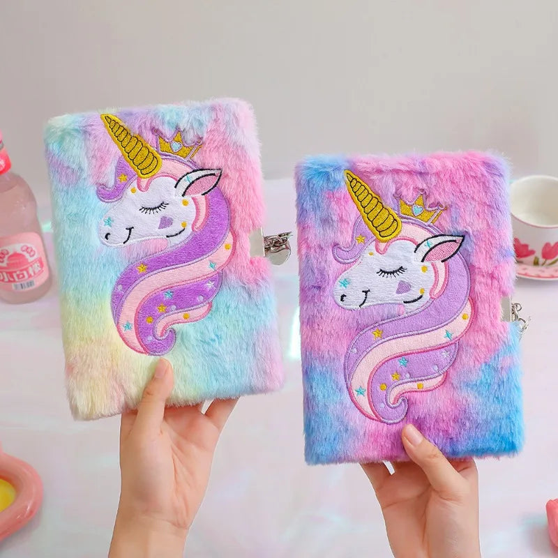 Cuddly Unicorn Plush Notebook