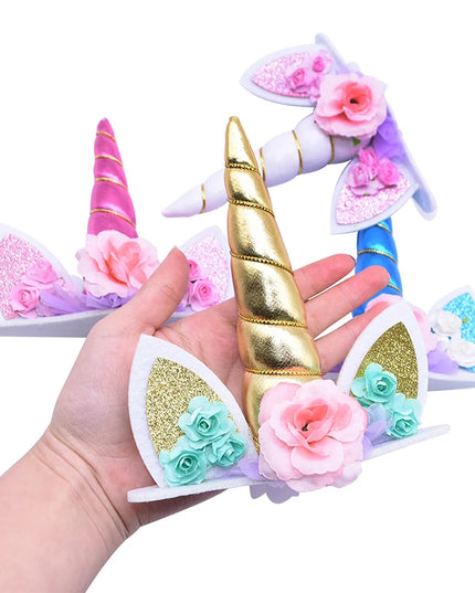 Fuchsia Purple Unicorn Cake Topper