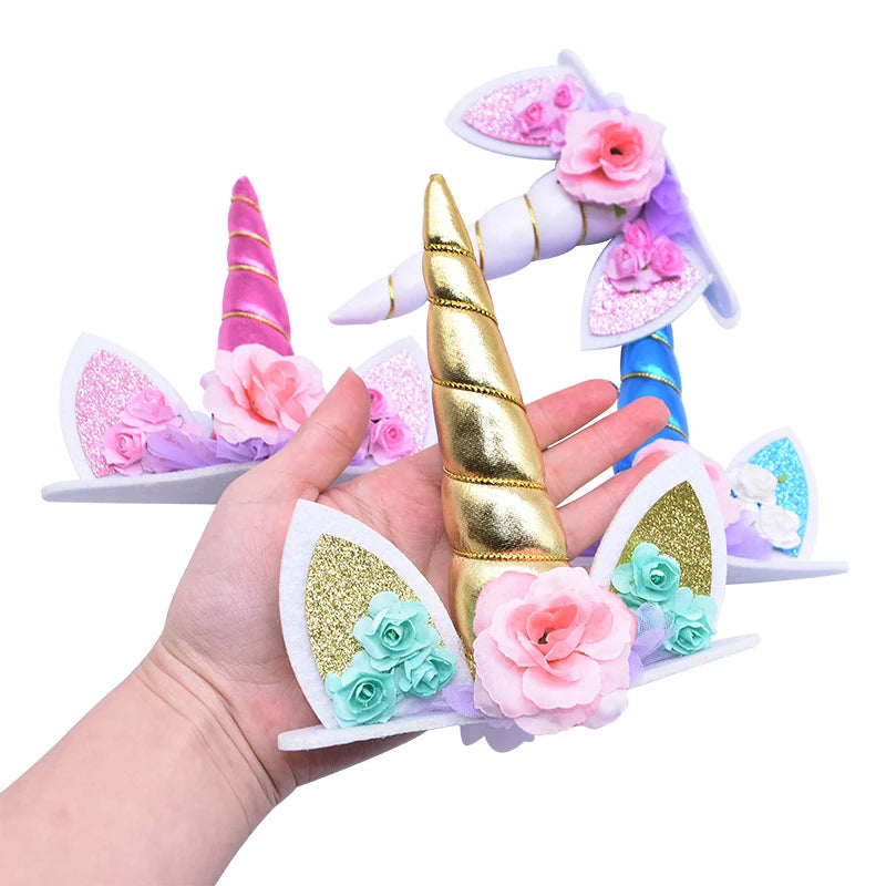Fuchsia Purple Unicorn Cake Topper