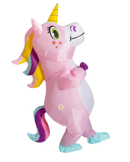 Purple Inflatable Costume Unicorn Adult