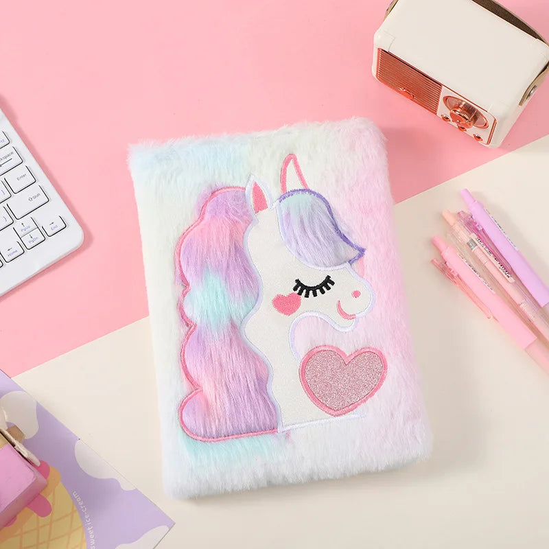 Adorable Pink Unicorn Notebook