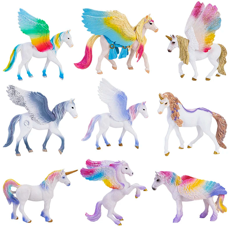 Winged Unicorn Figurine Yellow Wings
