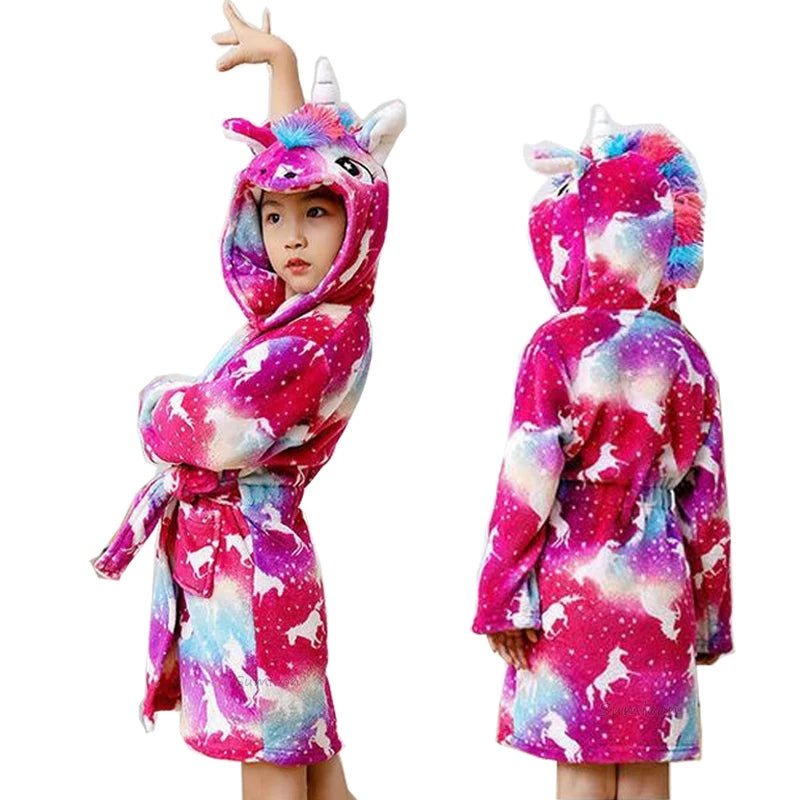 Glittery Pink Unicorn Robe