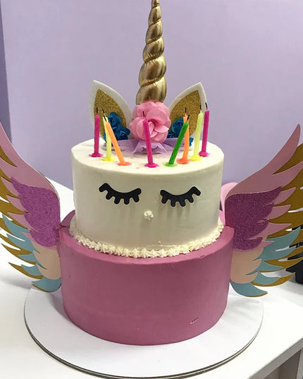 Glitter Wings Unicorn Cake Topper