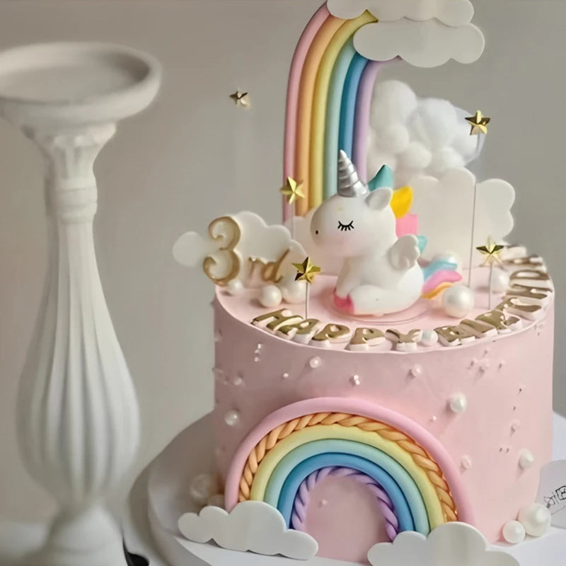12-Piece Unicorn Cake Topper Set