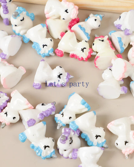Crystal Resin Unicorn Figurine Set