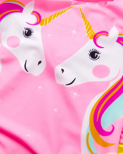 Blue Unicorn Ruffle Swimsuit